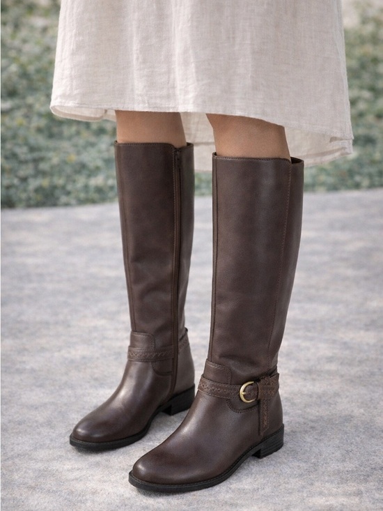 Lucky Brand Shoes - Lucky Brand Brown Leather Knee-High Boots – Size 6 | Classic Riding Style